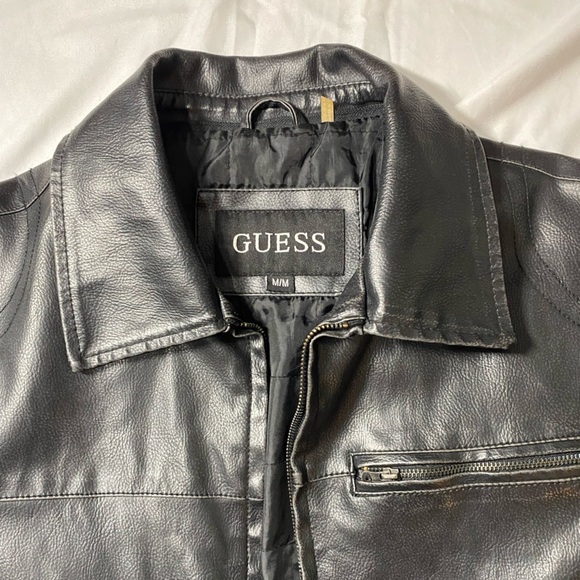 Vintage Guess Leather Jacket - Picture 5 of 8